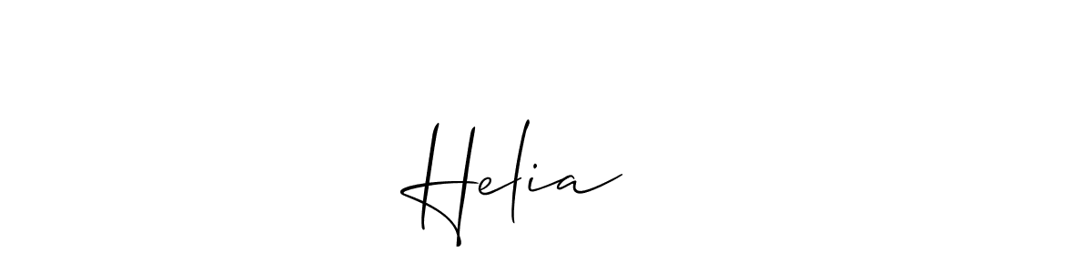 How to make Helia ☀️ signature? Allison_Script is a professional autograph style. Create handwritten signature for Helia ☀️ name. Helia ☀️ signature style 2 images and pictures png