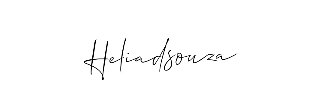 It looks lik you need a new signature style for name Heliadsouza. Design unique handwritten (Allison_Script) signature with our free signature maker in just a few clicks. Heliadsouza signature style 2 images and pictures png