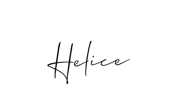 Helice stylish signature style. Best Handwritten Sign (Allison_Script) for my name. Handwritten Signature Collection Ideas for my name Helice. Helice signature style 2 images and pictures png