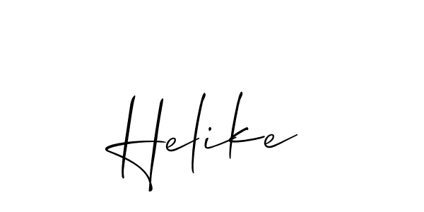 Create a beautiful signature design for name Helike. With this signature (Allison_Script) fonts, you can make a handwritten signature for free. Helike signature style 2 images and pictures png