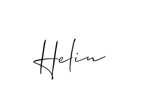 Also we have Helin name is the best signature style. Create professional handwritten signature collection using Allison_Script autograph style. Helin signature style 2 images and pictures png