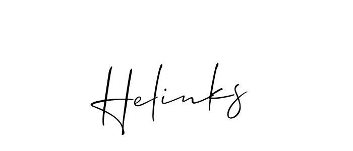 Make a beautiful signature design for name Helinks. Use this online signature maker to create a handwritten signature for free. Helinks signature style 2 images and pictures png