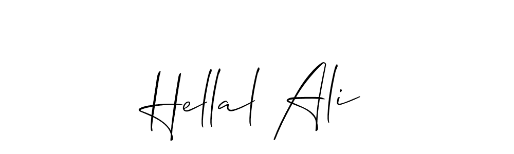 if you are searching for the best signature style for your name Hellal Ali. so please give up your signature search. here we have designed multiple signature styles  using Allison_Script. Hellal Ali signature style 2 images and pictures png