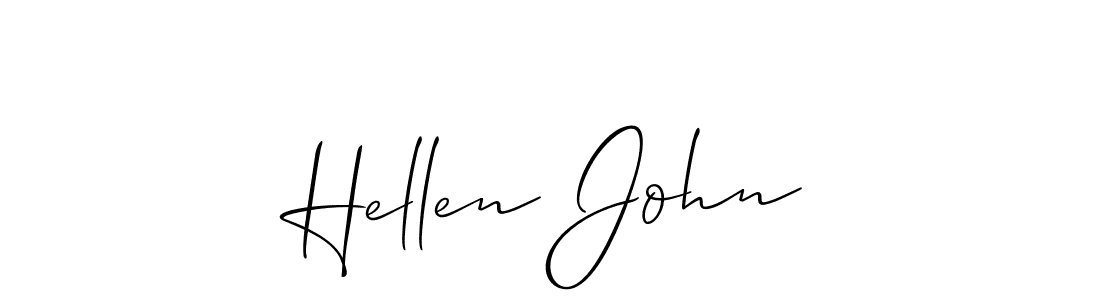 You should practise on your own different ways (Allison_Script) to write your name (Hellen John) in signature. don't let someone else do it for you. Hellen John signature style 2 images and pictures png