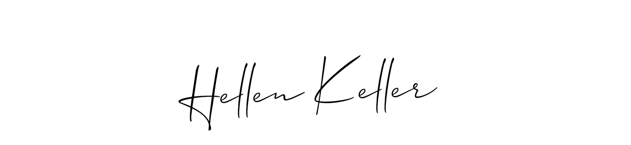 Also we have Hellen Keller name is the best signature style. Create professional handwritten signature collection using Allison_Script autograph style. Hellen Keller signature style 2 images and pictures png