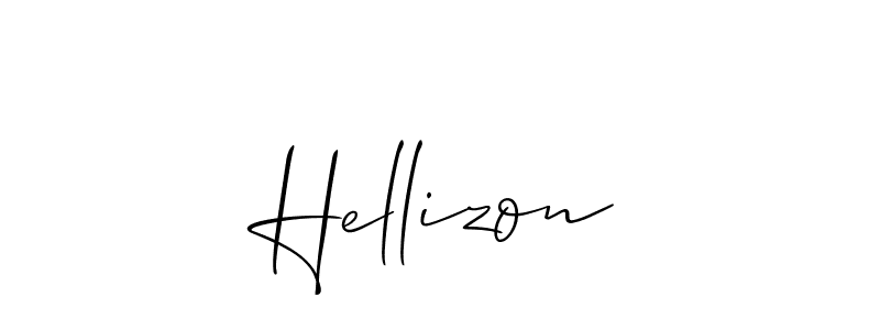 Also You can easily find your signature by using the search form. We will create Hellizon name handwritten signature images for you free of cost using Allison_Script sign style. Hellizon signature style 2 images and pictures png