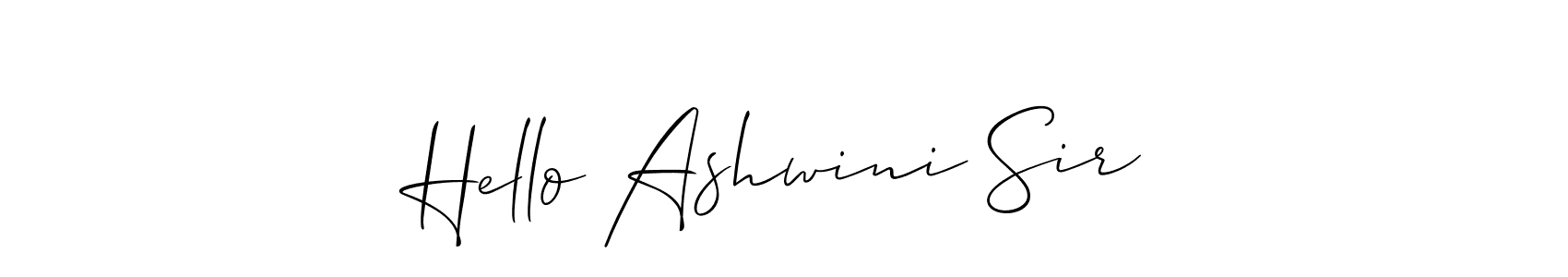 You can use this online signature creator to create a handwritten signature for the name Hello Ashwini Sir. This is the best online autograph maker. Hello Ashwini Sir signature style 2 images and pictures png