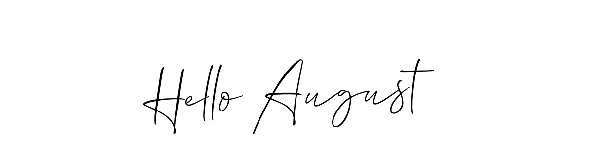 Best and Professional Signature Style for Hello August. Allison_Script Best Signature Style Collection. Hello August signature style 2 images and pictures png