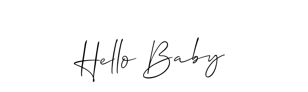 It looks lik you need a new signature style for name Hello Baby. Design unique handwritten (Allison_Script) signature with our free signature maker in just a few clicks. Hello Baby signature style 2 images and pictures png