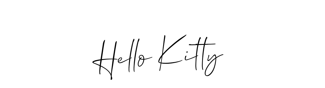 Also You can easily find your signature by using the search form. We will create Hello Kitty name handwritten signature images for you free of cost using Allison_Script sign style. Hello Kitty signature style 2 images and pictures png