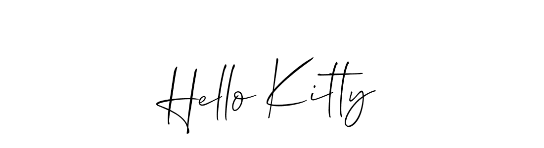 Best and Professional Signature Style for Hello Kitty. Allison_Script Best Signature Style Collection. Hello Kitty signature style 2 images and pictures png