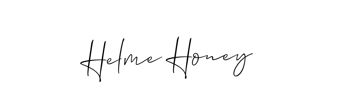 How to make Helme Honey signature? Allison_Script is a professional autograph style. Create handwritten signature for Helme Honey name. Helme Honey signature style 2 images and pictures png