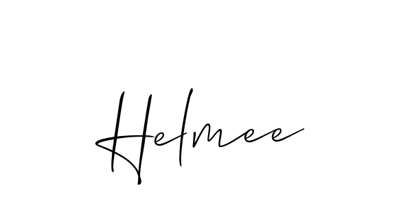 Helmee stylish signature style. Best Handwritten Sign (Allison_Script) for my name. Handwritten Signature Collection Ideas for my name Helmee. Helmee signature style 2 images and pictures png
