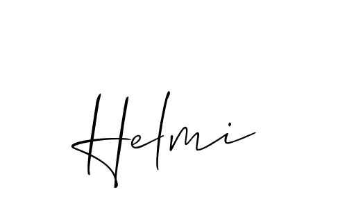 Similarly Allison_Script is the best handwritten signature design. Signature creator online .You can use it as an online autograph creator for name Helmi. Helmi signature style 2 images and pictures png