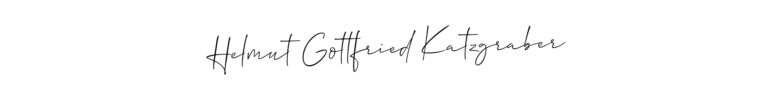 Make a beautiful signature design for name Helmut Gottfried Katzgraber. With this signature (Allison_Script) style, you can create a handwritten signature for free. Helmut Gottfried Katzgraber signature style 2 images and pictures png