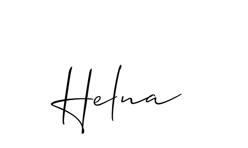 Create a beautiful signature design for name Helna. With this signature (Allison_Script) fonts, you can make a handwritten signature for free. Helna signature style 2 images and pictures png