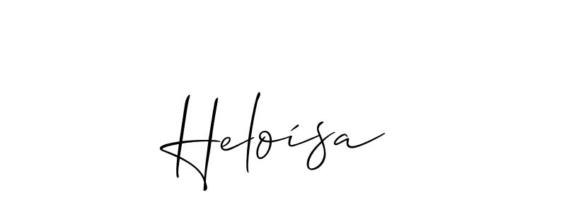 Design your own signature with our free online signature maker. With this signature software, you can create a handwritten (Allison_Script) signature for name Heloísa. Heloísa signature style 2 images and pictures png