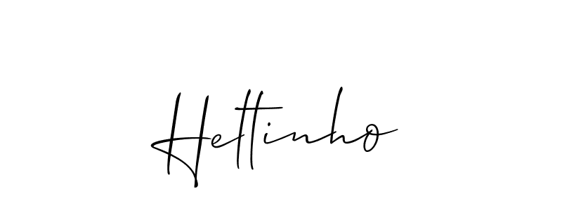 How to Draw Heltinho signature style? Allison_Script is a latest design signature styles for name Heltinho. Heltinho signature style 2 images and pictures png