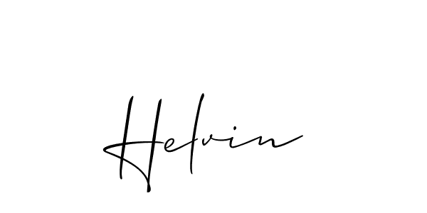 Create a beautiful signature design for name Helvin. With this signature (Allison_Script) fonts, you can make a handwritten signature for free. Helvin signature style 2 images and pictures png