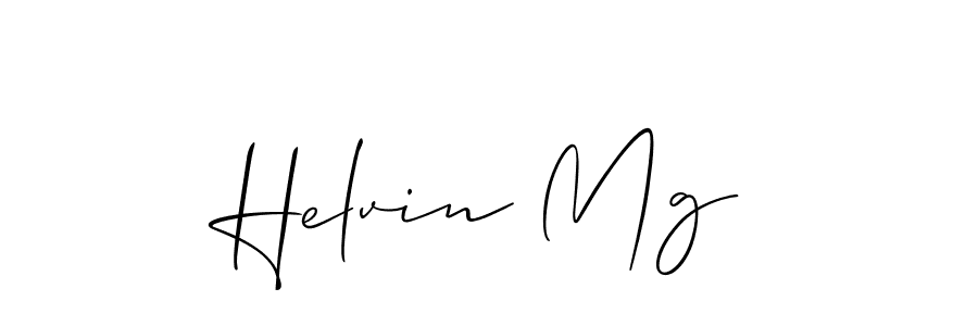 Helvin Mg stylish signature style. Best Handwritten Sign (Allison_Script) for my name. Handwritten Signature Collection Ideas for my name Helvin Mg. Helvin Mg signature style 2 images and pictures png