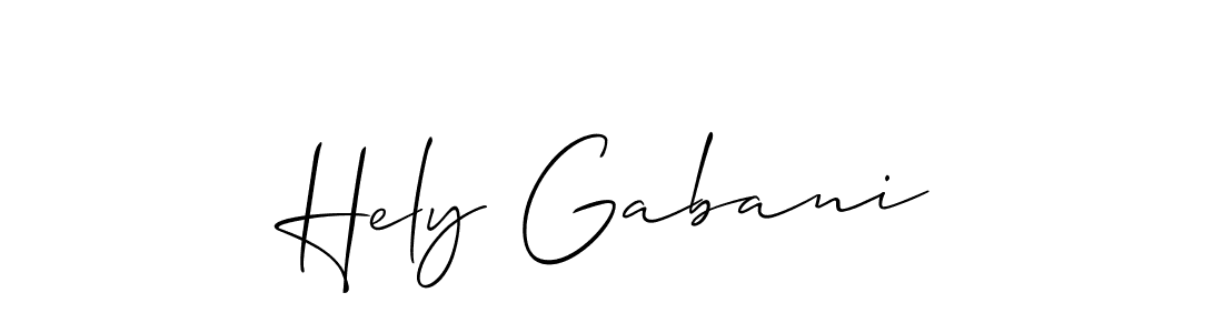Make a beautiful signature design for name Hely Gabani. Use this online signature maker to create a handwritten signature for free. Hely Gabani signature style 2 images and pictures png