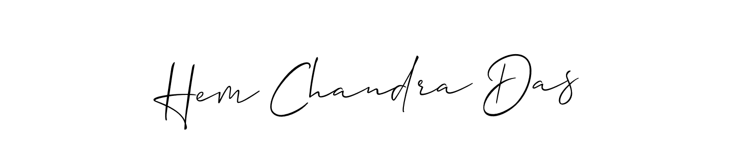 This is the best signature style for the Hem Chandra Das name. Also you like these signature font (Allison_Script). Mix name signature. Hem Chandra Das signature style 2 images and pictures png