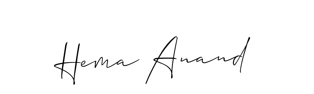 How to Draw Hema Anand signature style? Allison_Script is a latest design signature styles for name Hema Anand. Hema Anand signature style 2 images and pictures png