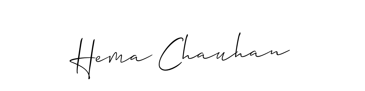 It looks lik you need a new signature style for name Hema Chauhan. Design unique handwritten (Allison_Script) signature with our free signature maker in just a few clicks. Hema Chauhan signature style 2 images and pictures png