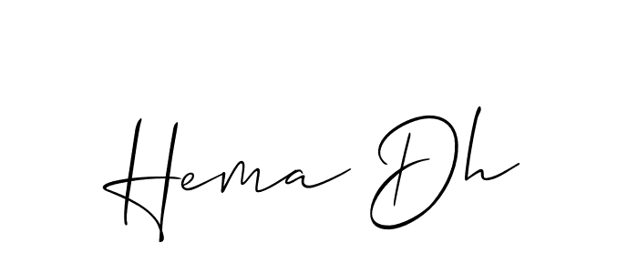 Once you've used our free online signature maker to create your best signature Allison_Script style, it's time to enjoy all of the benefits that Hema Dh name signing documents. Hema Dh signature style 2 images and pictures png