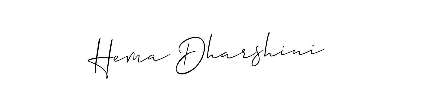 Design your own signature with our free online signature maker. With this signature software, you can create a handwritten (Allison_Script) signature for name Hema Dharshini. Hema Dharshini signature style 2 images and pictures png