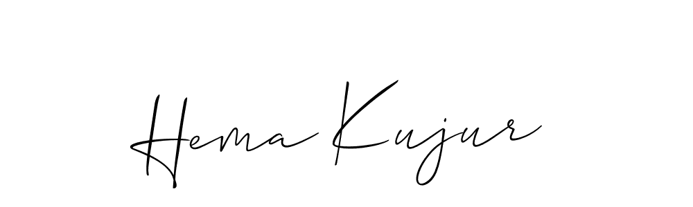 Design your own signature with our free online signature maker. With this signature software, you can create a handwritten (Allison_Script) signature for name Hema Kujur. Hema Kujur signature style 2 images and pictures png