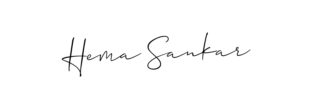 It looks lik you need a new signature style for name Hema Sankar. Design unique handwritten (Allison_Script) signature with our free signature maker in just a few clicks. Hema Sankar signature style 2 images and pictures png