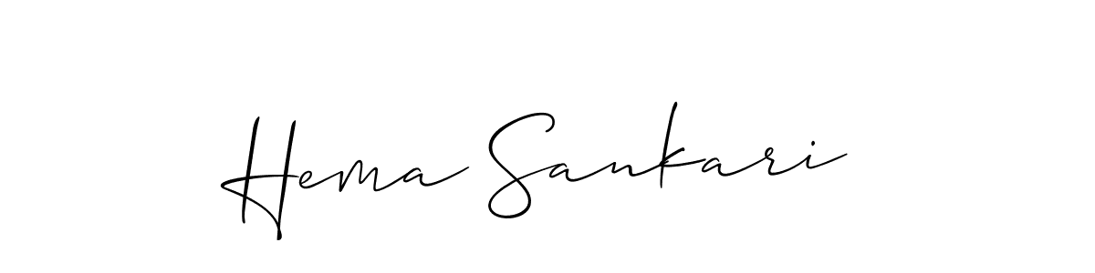 if you are searching for the best signature style for your name Hema Sankari. so please give up your signature search. here we have designed multiple signature styles  using Allison_Script. Hema Sankari signature style 2 images and pictures png