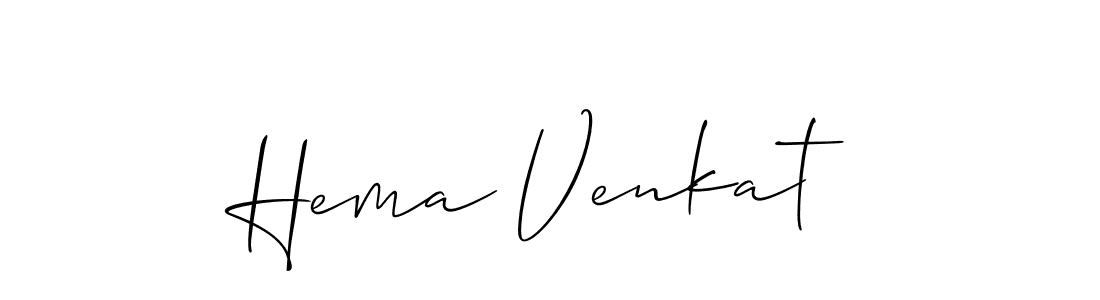 Best and Professional Signature Style for Hema Venkat. Allison_Script Best Signature Style Collection. Hema Venkat signature style 2 images and pictures png