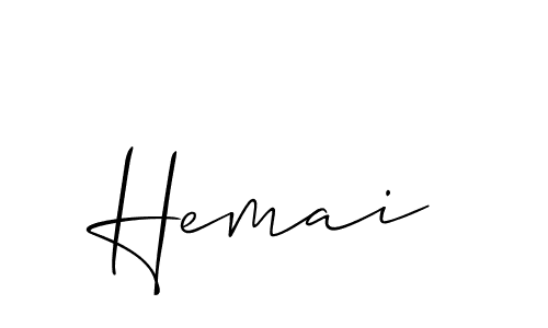 Allison_Script is a professional signature style that is perfect for those who want to add a touch of class to their signature. It is also a great choice for those who want to make their signature more unique. Get Hemai name to fancy signature for free. Hemai signature style 2 images and pictures png