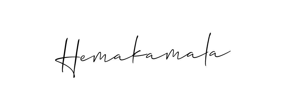 How to Draw Hemakamala signature style? Allison_Script is a latest design signature styles for name Hemakamala. Hemakamala signature style 2 images and pictures png