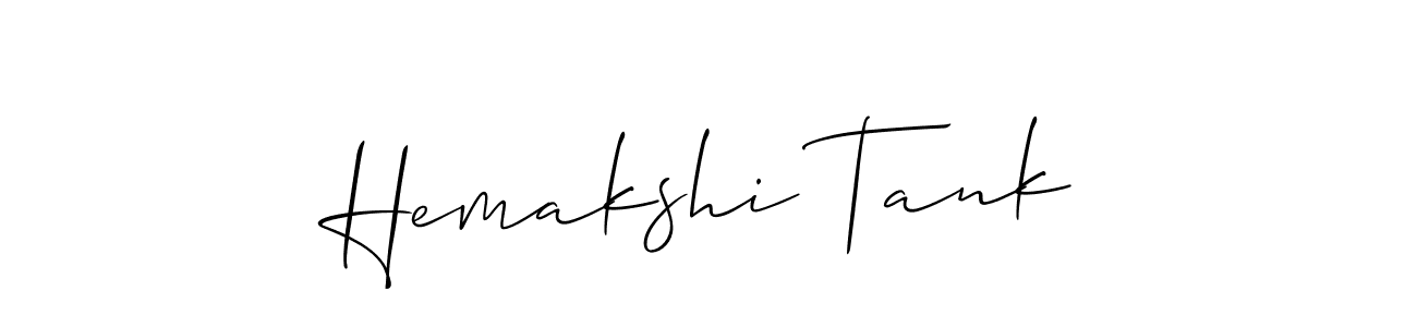 How to Draw Hemakshi Tank signature style? Allison_Script is a latest design signature styles for name Hemakshi Tank. Hemakshi Tank signature style 2 images and pictures png