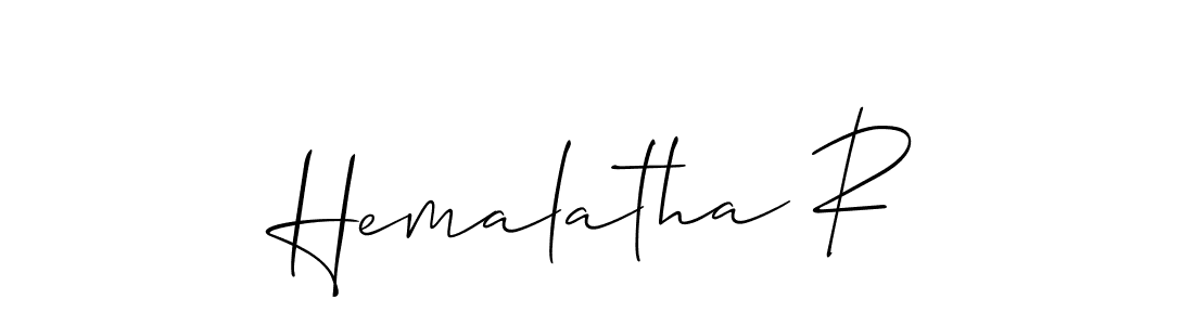 Make a beautiful signature design for name Hemalatha R. Use this online signature maker to create a handwritten signature for free. Hemalatha R signature style 2 images and pictures png