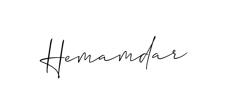 Make a beautiful signature design for name Hemamdar. Use this online signature maker to create a handwritten signature for free. Hemamdar signature style 2 images and pictures png