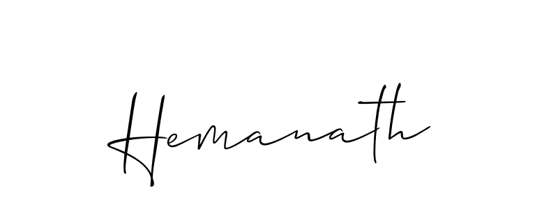 Also You can easily find your signature by using the search form. We will create Hemanath name handwritten signature images for you free of cost using Allison_Script sign style. Hemanath signature style 2 images and pictures png