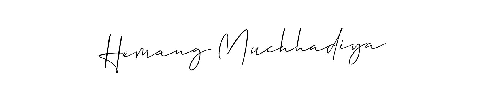 Here are the top 10 professional signature styles for the name Hemang Muchhadiya. These are the best autograph styles you can use for your name. Hemang Muchhadiya signature style 2 images and pictures png