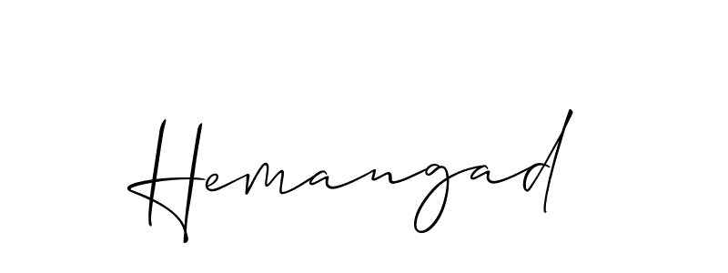 Make a beautiful signature design for name Hemangad. Use this online signature maker to create a handwritten signature for free. Hemangad signature style 2 images and pictures png