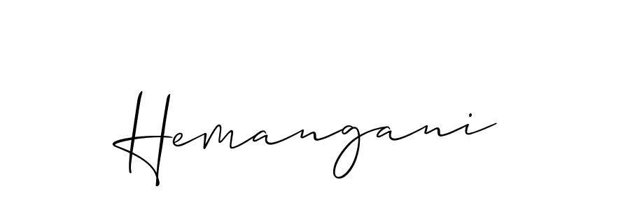 Hemangani stylish signature style. Best Handwritten Sign (Allison_Script) for my name. Handwritten Signature Collection Ideas for my name Hemangani. Hemangani signature style 2 images and pictures png