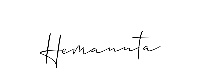 Hemannta stylish signature style. Best Handwritten Sign (Allison_Script) for my name. Handwritten Signature Collection Ideas for my name Hemannta. Hemannta signature style 2 images and pictures png