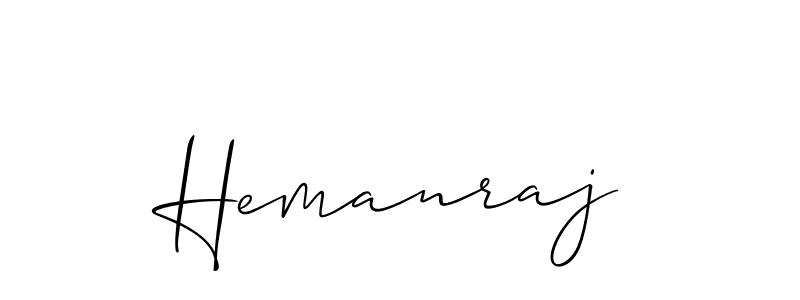 Design your own signature with our free online signature maker. With this signature software, you can create a handwritten (Allison_Script) signature for name Hemanraj. Hemanraj signature style 2 images and pictures png