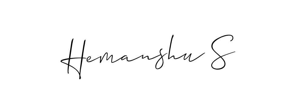 Once you've used our free online signature maker to create your best signature Allison_Script style, it's time to enjoy all of the benefits that Hemanshu S name signing documents. Hemanshu S signature style 2 images and pictures png