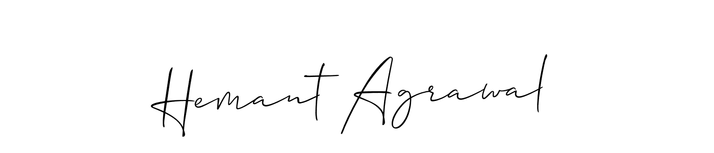 Create a beautiful signature design for name Hemant Agrawal. With this signature (Allison_Script) fonts, you can make a handwritten signature for free. Hemant Agrawal signature style 2 images and pictures png