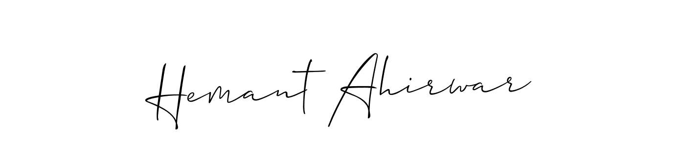 How to Draw Hemant Ahirwar signature style? Allison_Script is a latest design signature styles for name Hemant Ahirwar. Hemant Ahirwar signature style 2 images and pictures png