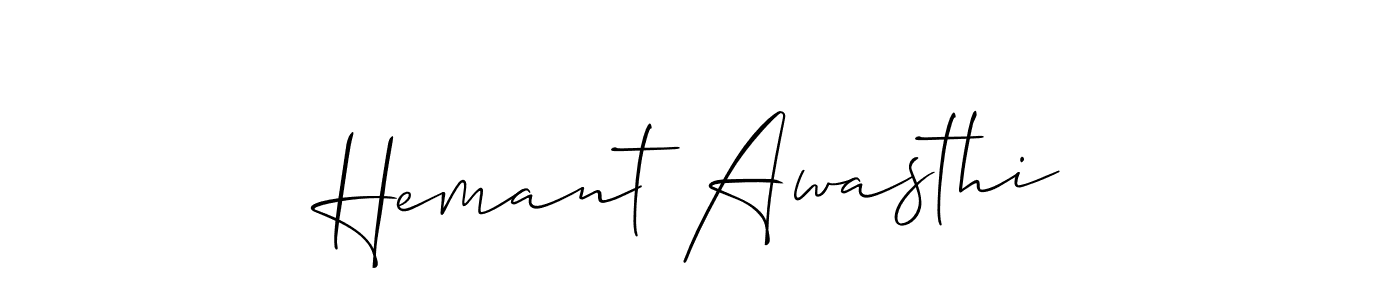 Also You can easily find your signature by using the search form. We will create Hemant Awasthi name handwritten signature images for you free of cost using Allison_Script sign style. Hemant Awasthi signature style 2 images and pictures png