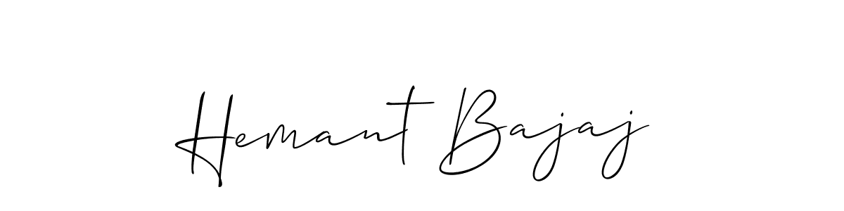 You should practise on your own different ways (Allison_Script) to write your name (Hemant Bajaj) in signature. don't let someone else do it for you. Hemant Bajaj signature style 2 images and pictures png